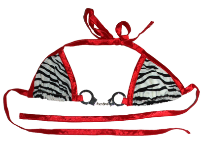 First Offender Bikini Top - Zebra