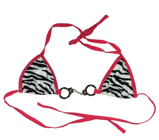 First Offender Bikini Top - Zebra